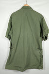 Real 2nd Model Jungle Fatigue Short Sleeve Jacket LONG-MEDIUM Stained and Scratched Used Copy