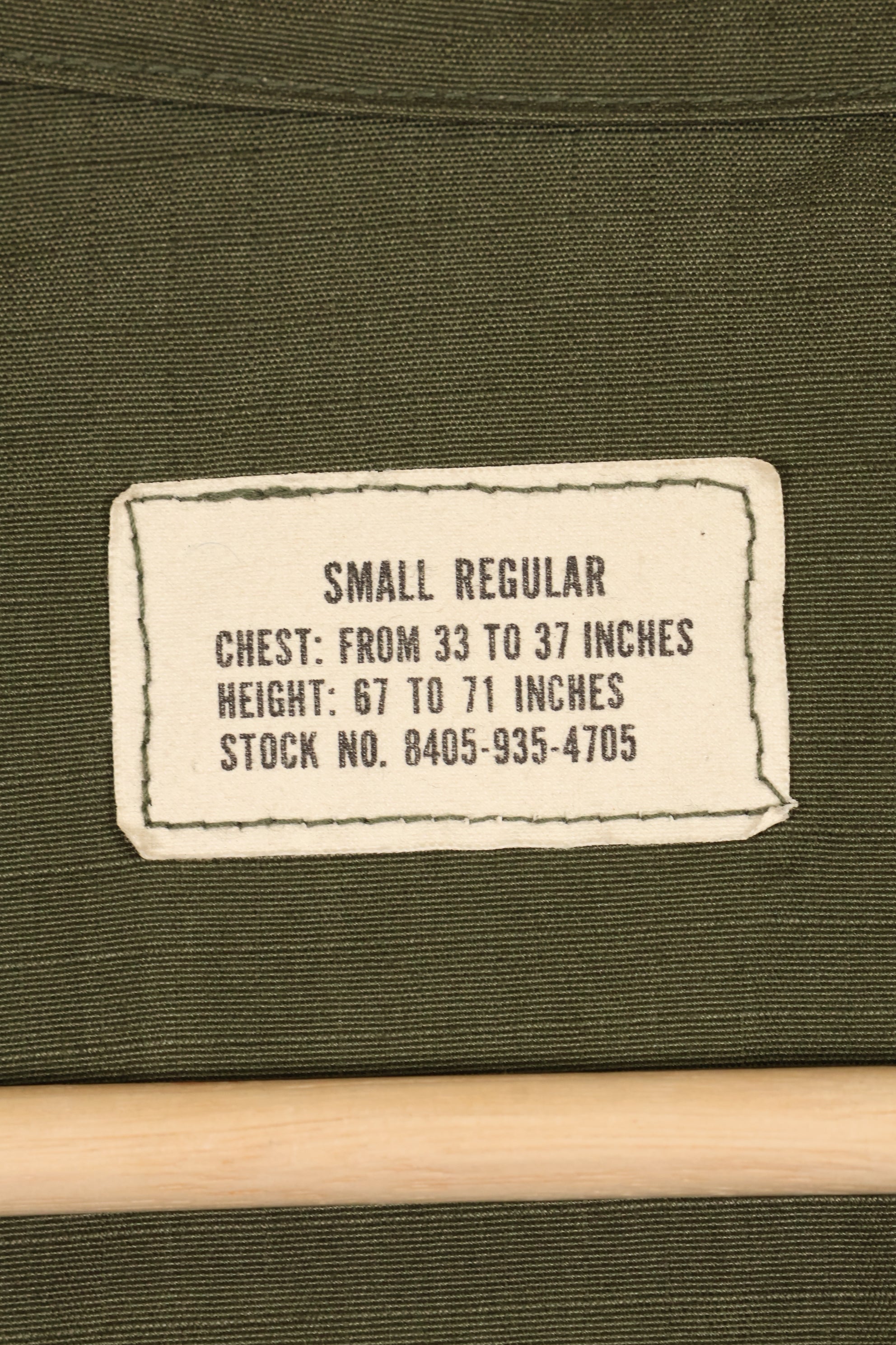 1968 年 S-R 第四版丛林疲劳夹克肯尼迪中心，几乎未使用。