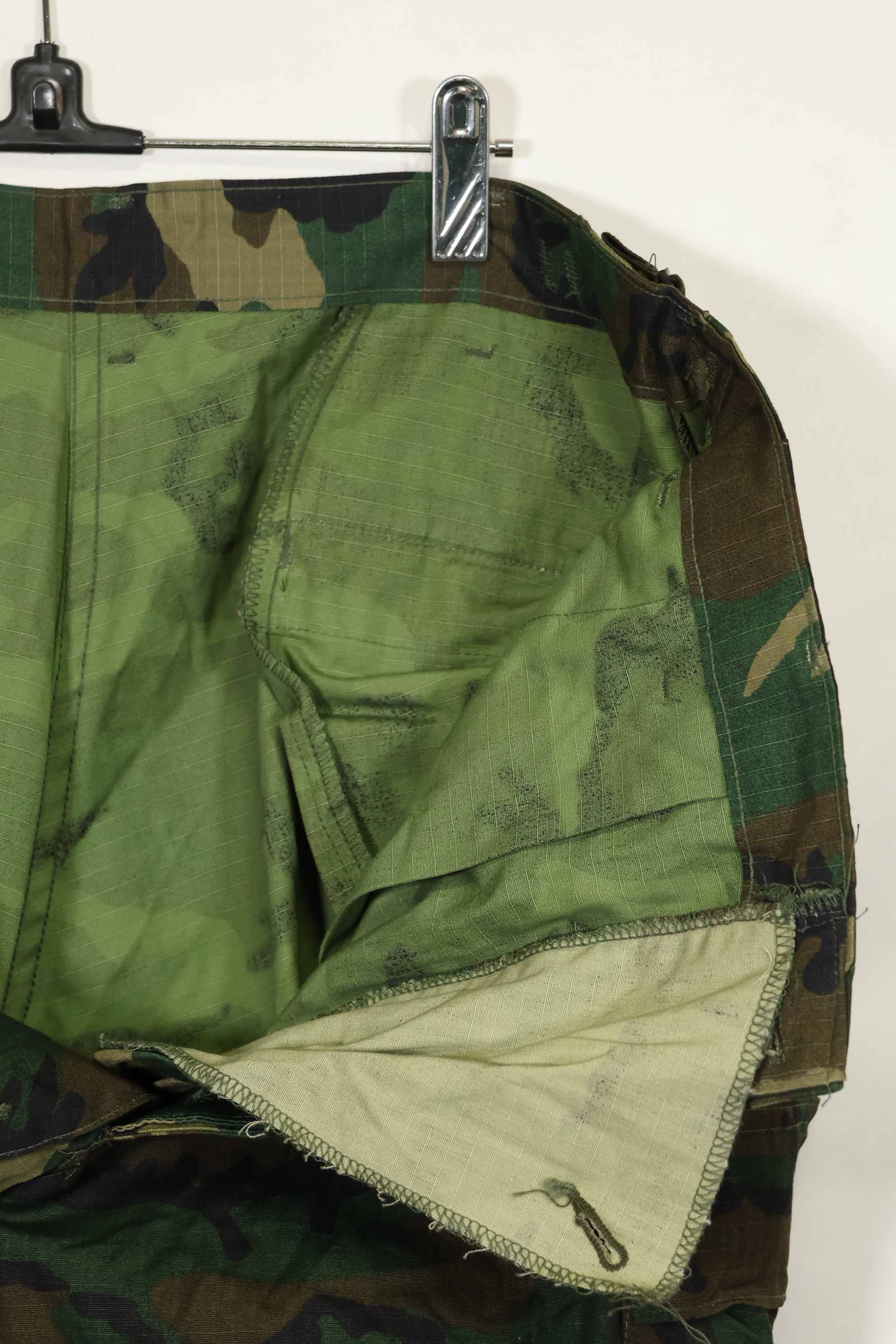 1981 Contract Deadstock U.S. Army ERDL LC Leaf Jungle Fatigue Pants L-S