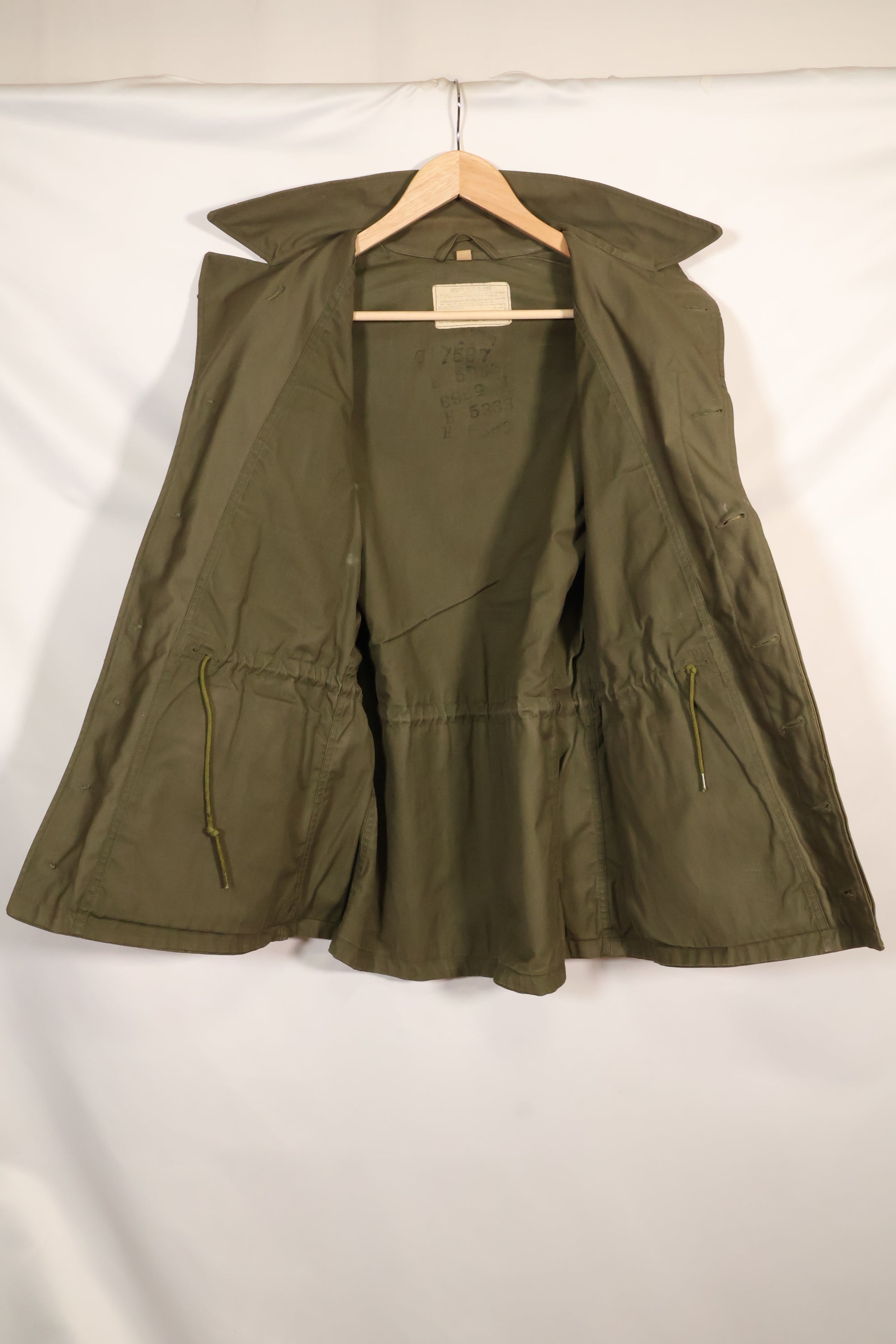 1940s US Army M43 Field Jacket 2nd Inf Custom Painted Jacket, almost unused.