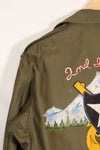 1940s US Army M43 Field Jacket 2nd Inf Custom Painted Jacket, almost unused.