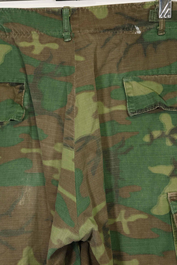 1968 Contract Ripstop Fabric US Army ERDL Camouflage Fatigue Pants Shorts L-R