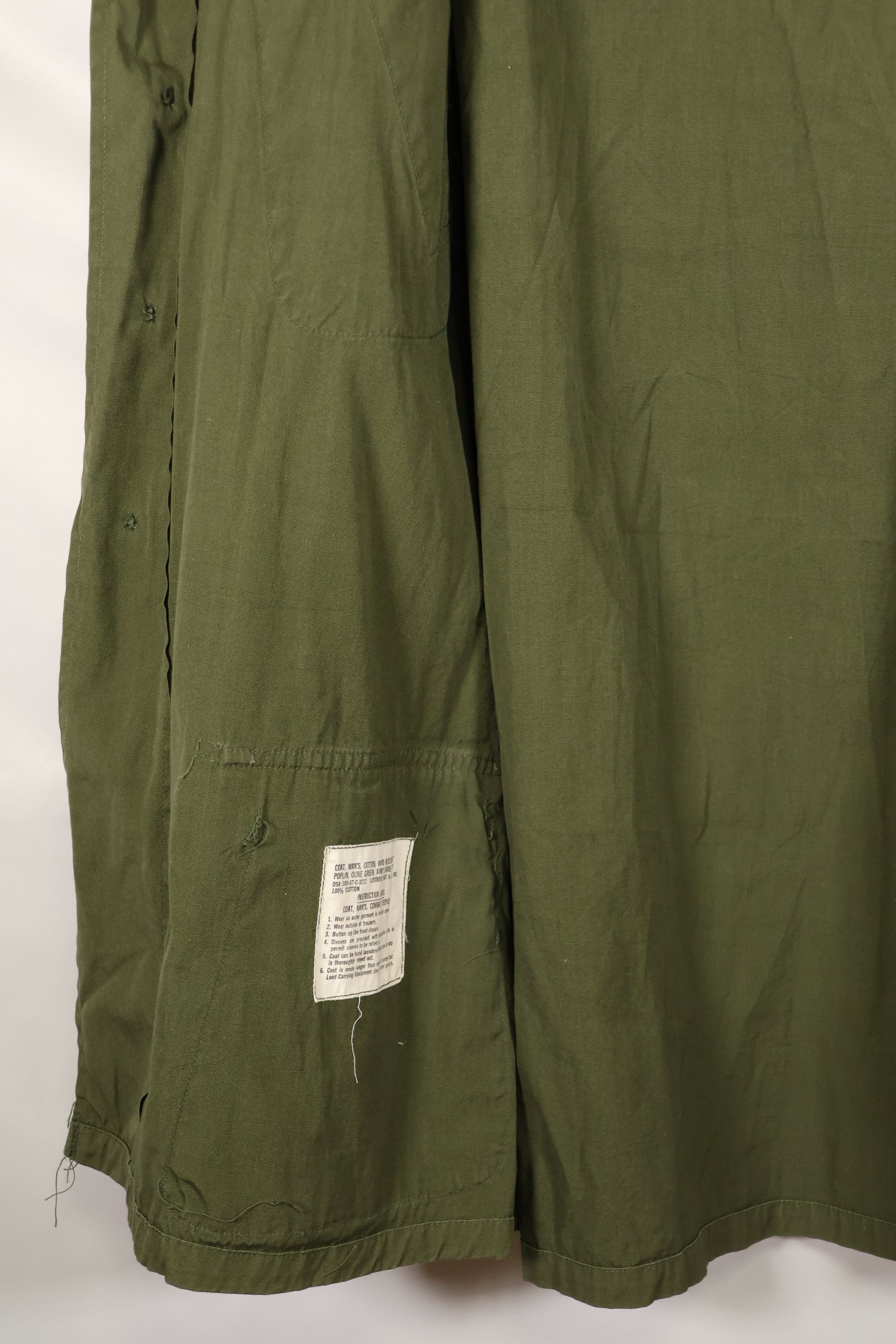 1967 年 Contract M-R 3rd Model Jungle Fatigue Jacket，状况良好，使用过。