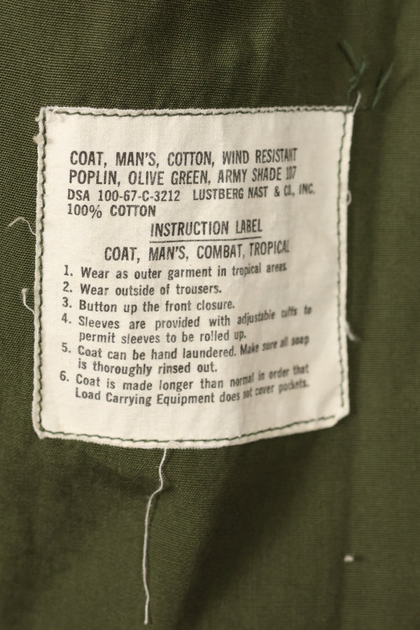 1967 年 Contract M-R 3rd Model Jungle Fatigue Jacket，状况良好，使用过。