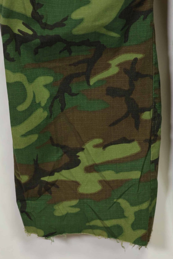 1968 Contract Ripstop Fabric US Army ERDL Camouflage Fatigue Pants M-L Used