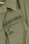 1968 Contract M-S 4th Model Jungle Fatigue Jacket with USAF Tape Short Sleeves Modified Used