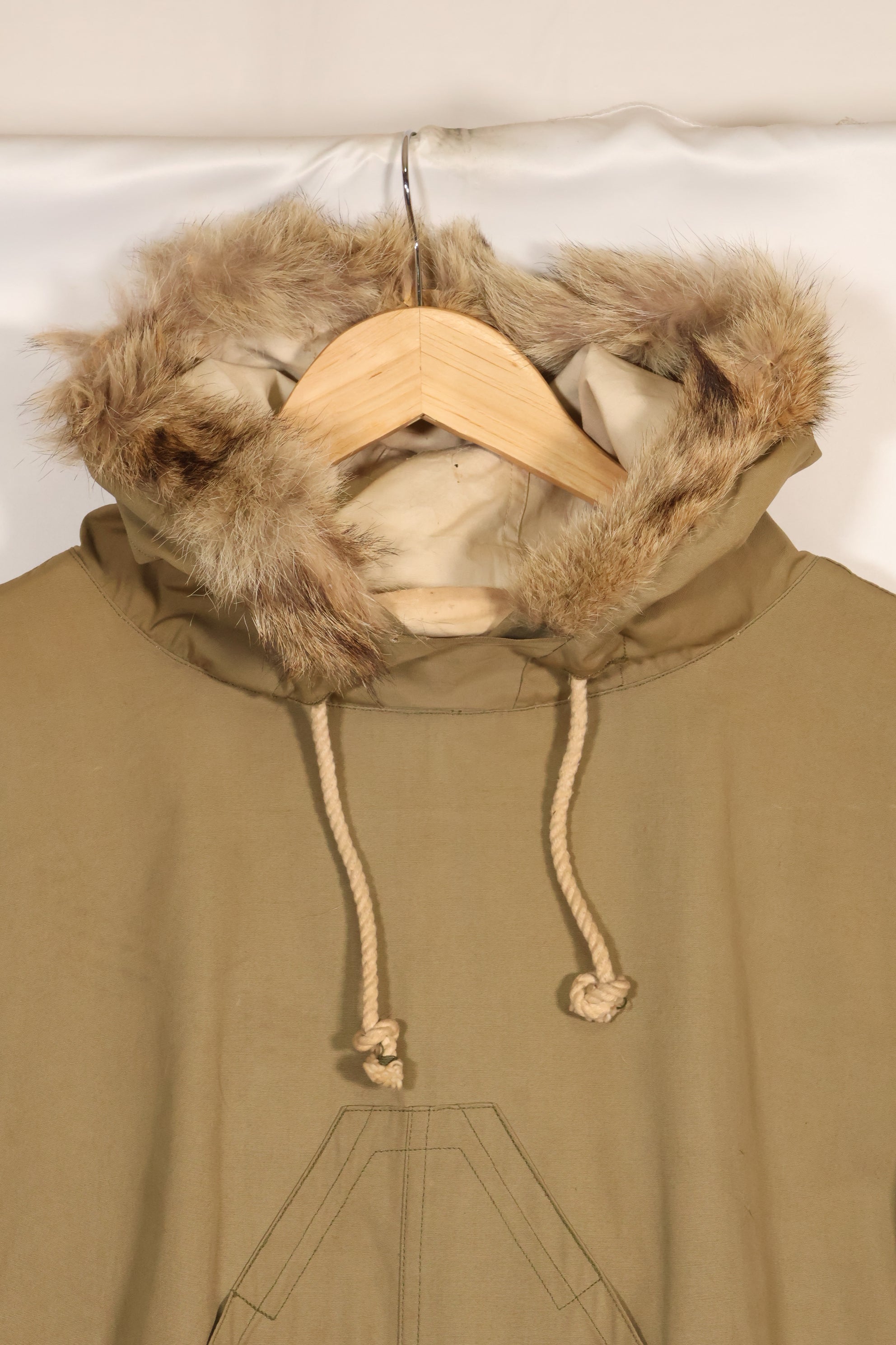 1940年代全新库存美军M1942雪地派克大衣，含原装尺码标签，未使用过