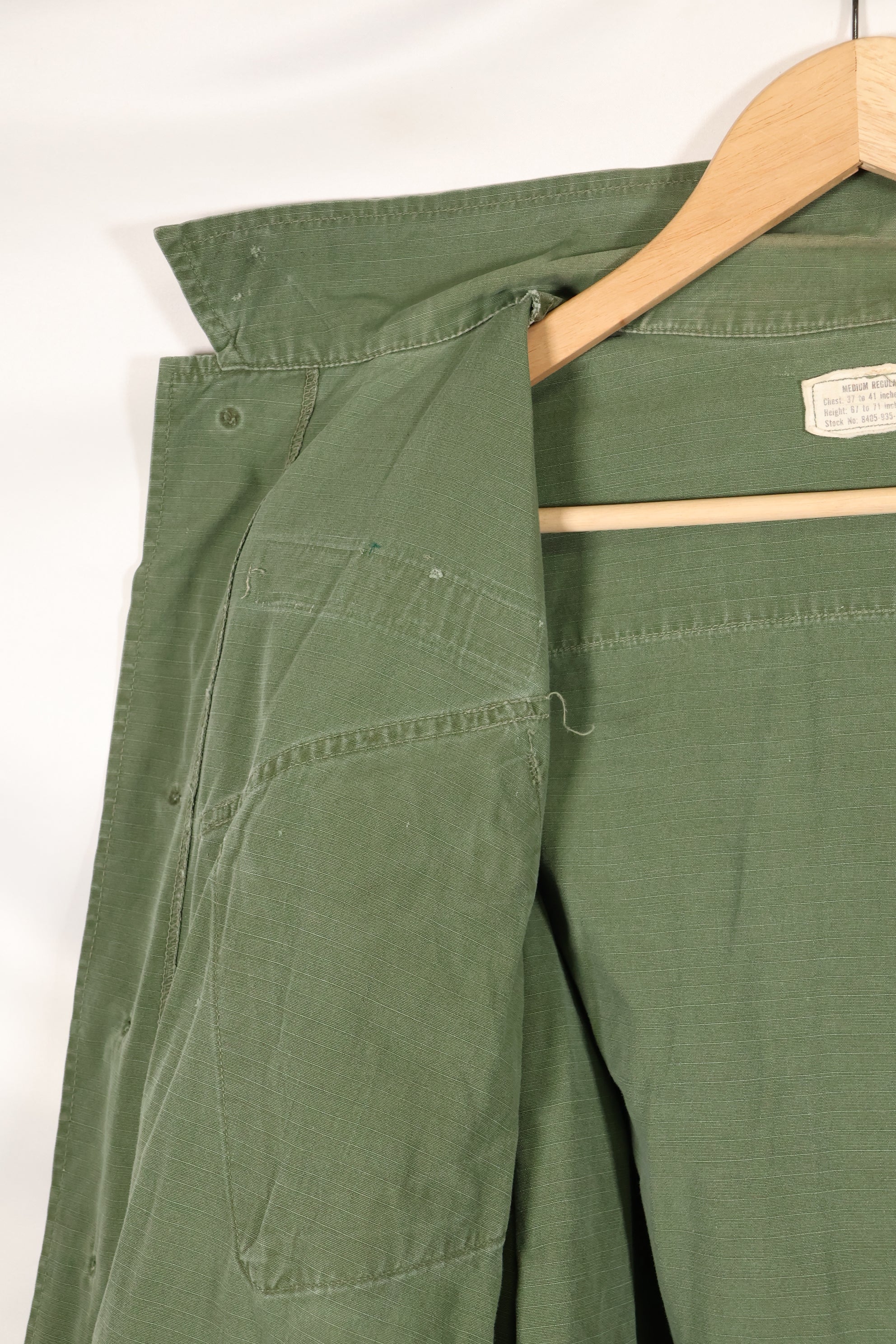 1969 合同 M-R 第四款丛林疲劳夹克，二手。