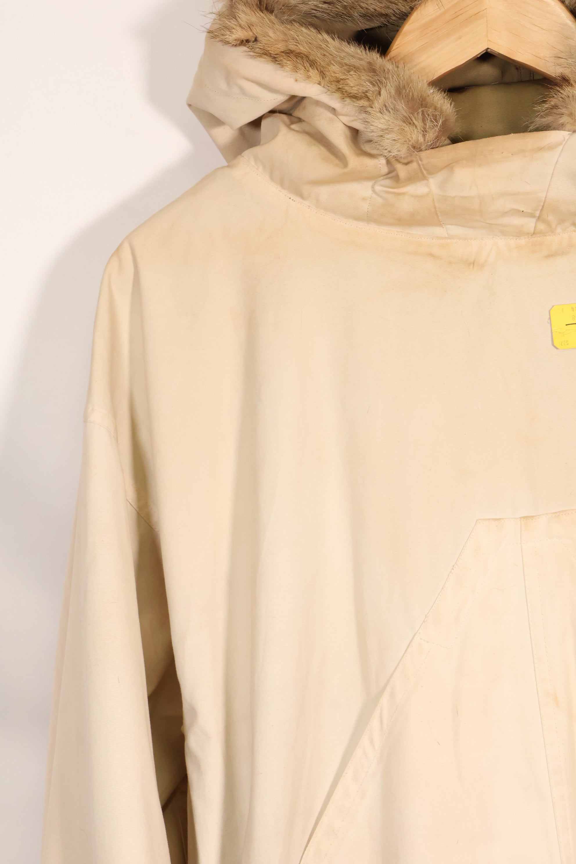 1940年代全新库存美军M1942雪地派克大衣，含原装尺码标签，未使用过