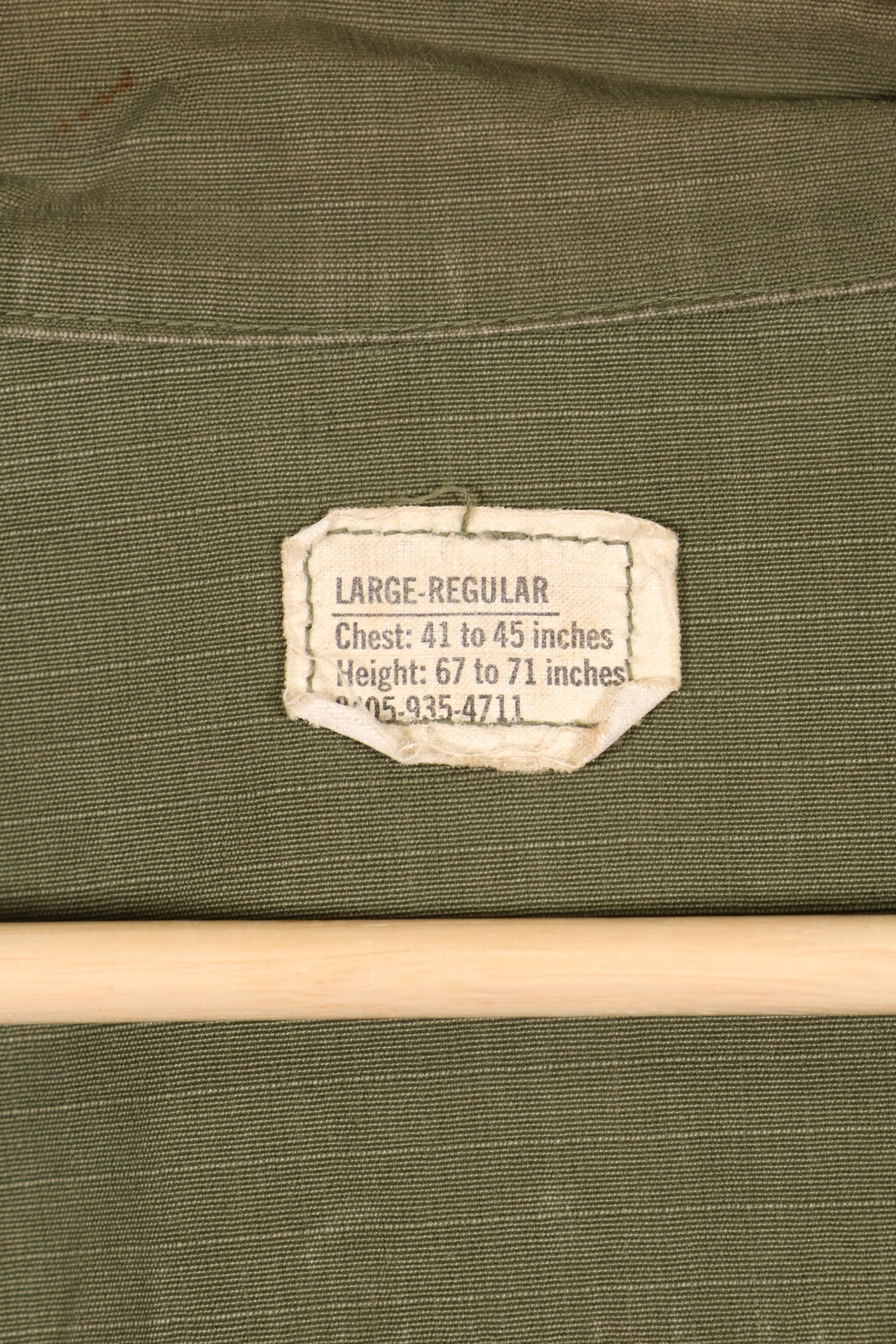 1969 Contract L-R 4th Model Jungle Fatigue Jacket Used