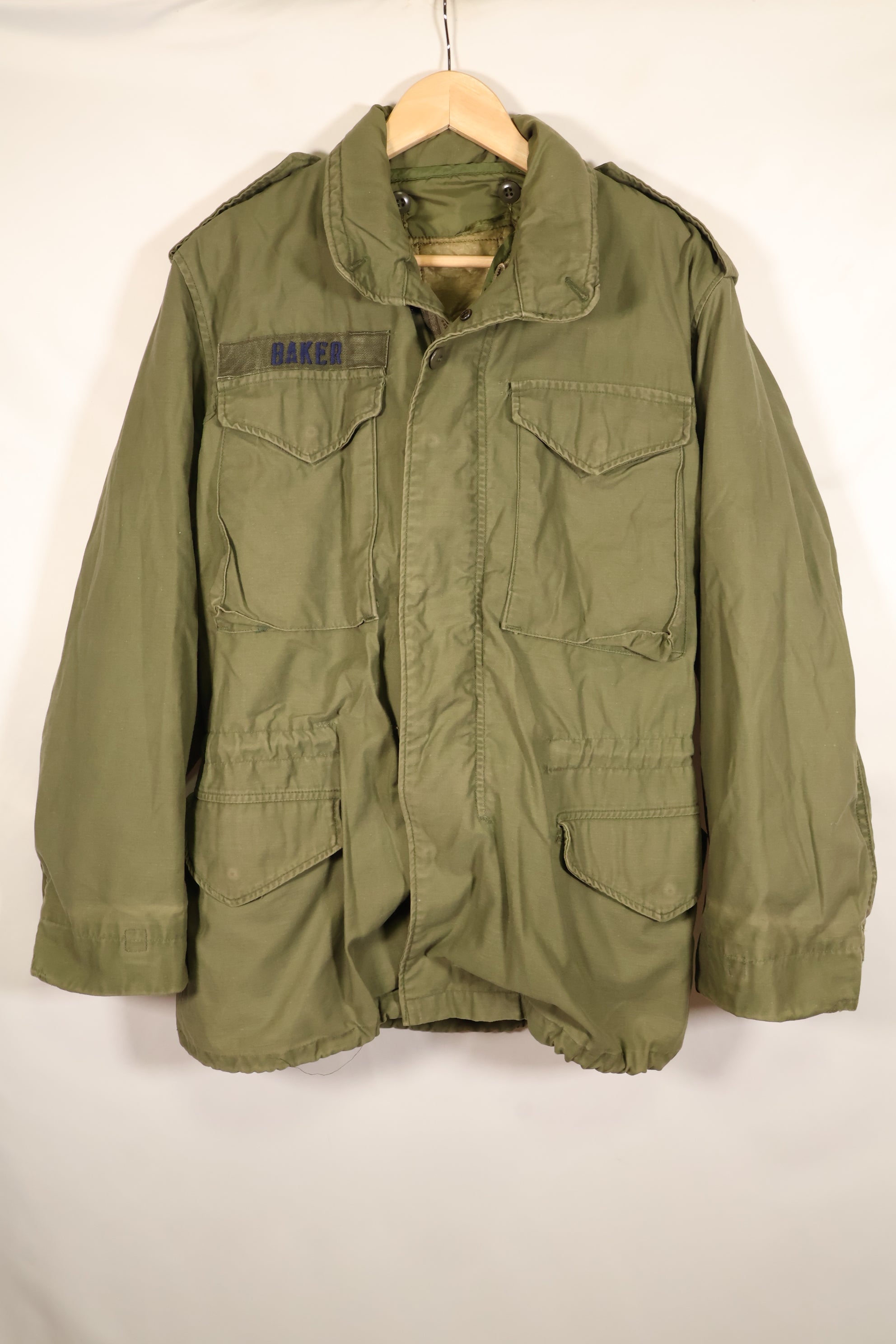 1974 Contract, S-R, U.S. Military, M65 Field Jacket, 3rd Model with Liner, Used