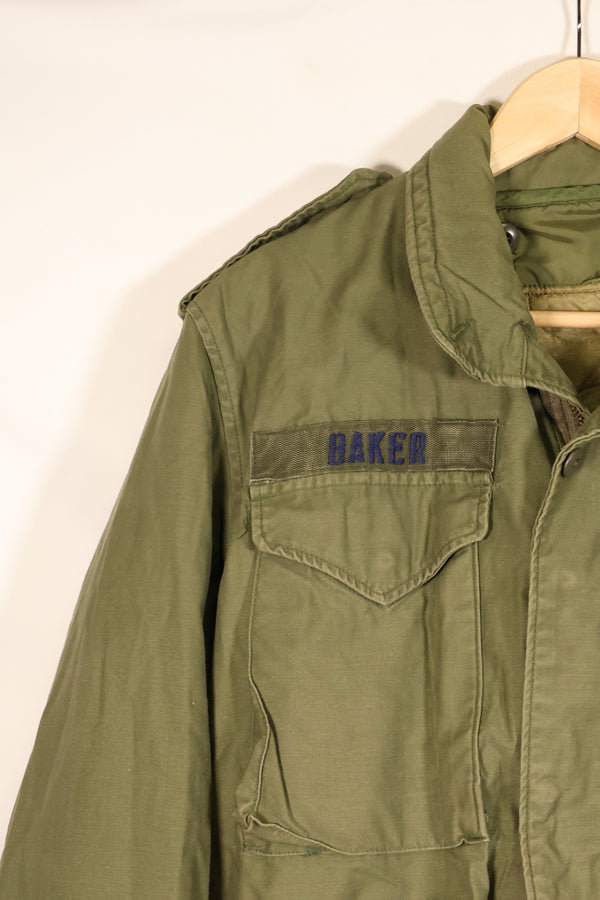 1974 Contract, S-R, U.S. Military, M65 Field Jacket, 3rd Model with Liner, Used