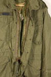 1974 Contract, S-R, U.S. Military, M65 Field Jacket, 3rd Model with Liner, Used