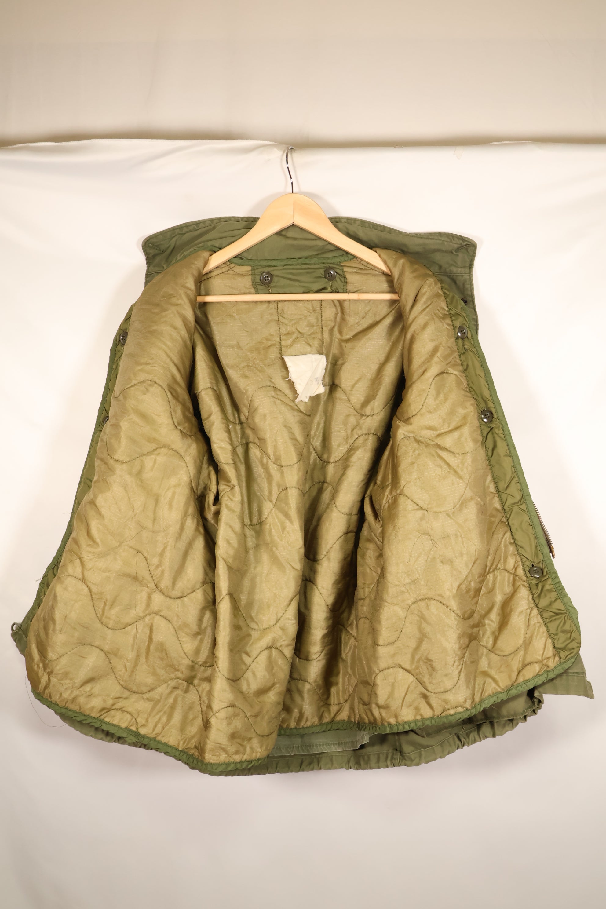 1974 Contract, S-R, U.S. Military, M65 Field Jacket, 3rd Model with Liner, Used