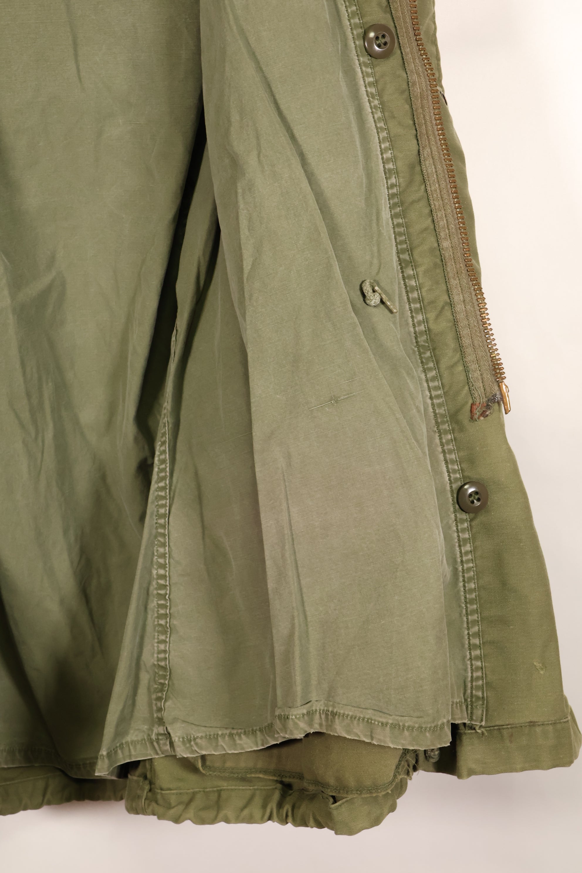 1974 Contract, S-R, U.S. Military, M65 Field Jacket, 3rd Model with Liner, Used