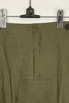 1940s-early 50s U.S. Navy, Army button deck pants, rain pants, used, A