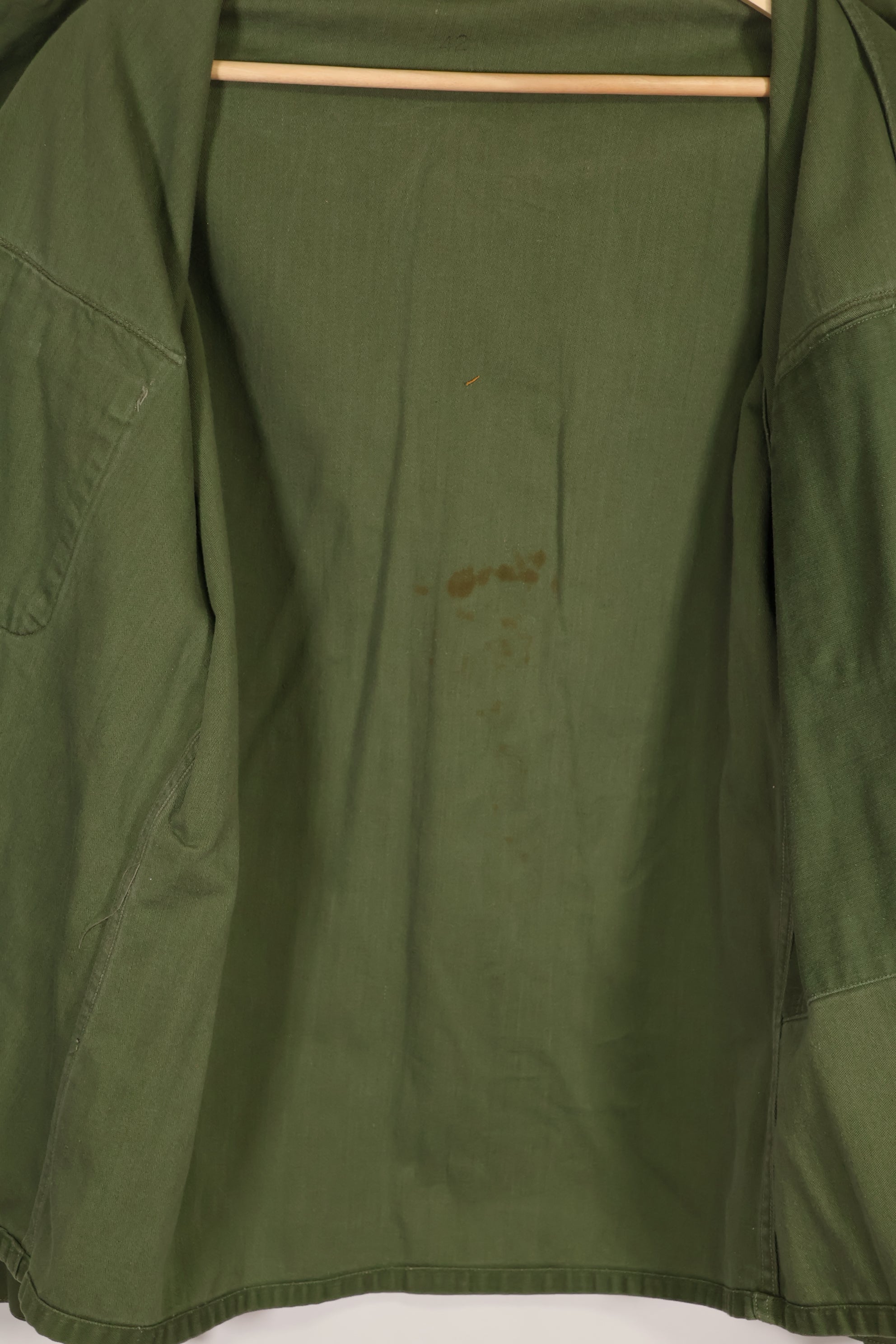 Real 1950's USMC P56 OG-107 Utility Shirt, used.