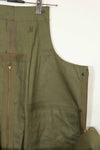 1940s-early 50s U.S. Navy, Army button deck pants, rain pants, used, A