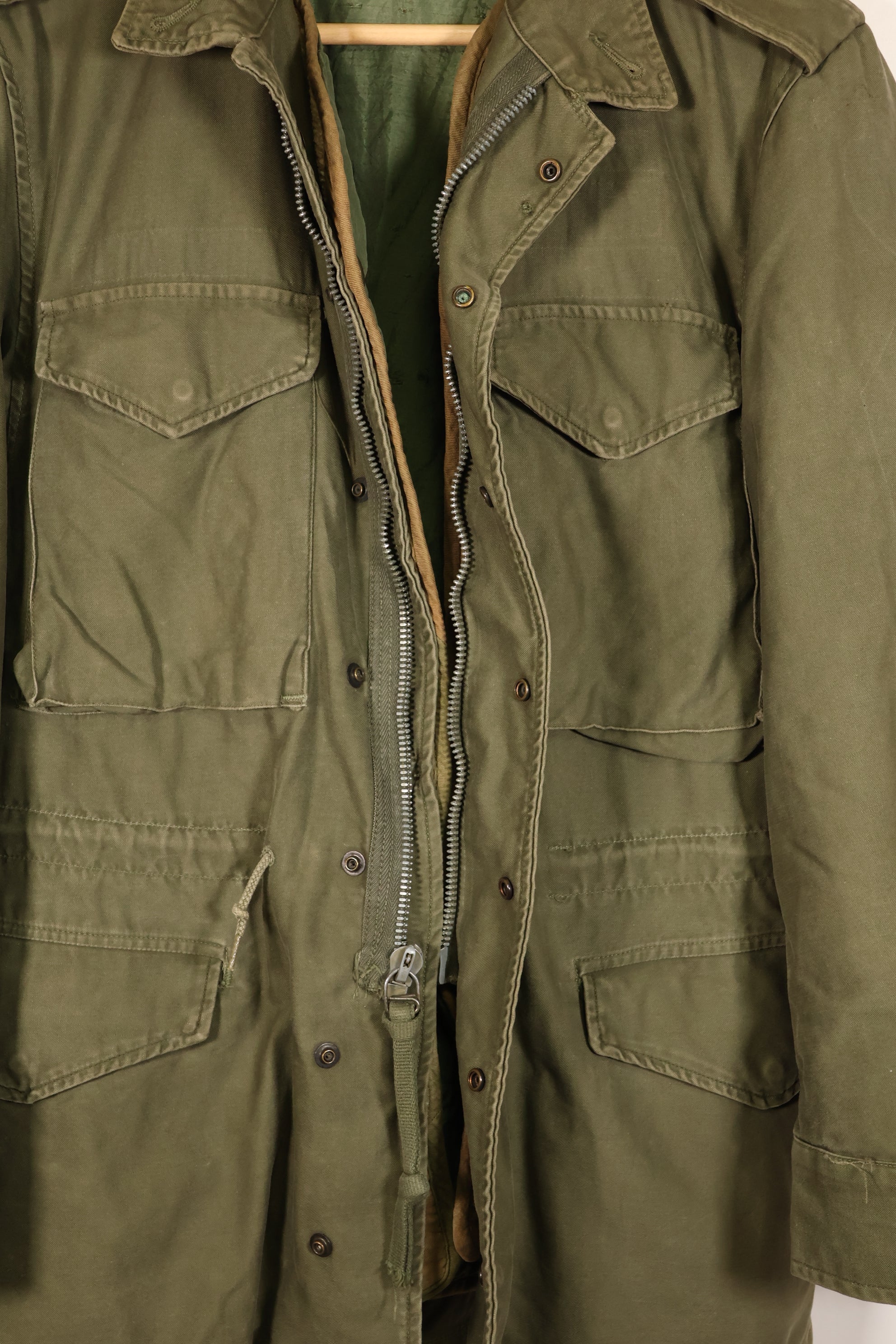 Early 1960s Lot: M-R, U.S. Army M51 Field Jacket with Liner, Used