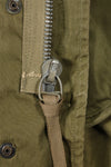 Early 1950s M51 Field Parka with fishtail wool pile liner, used.