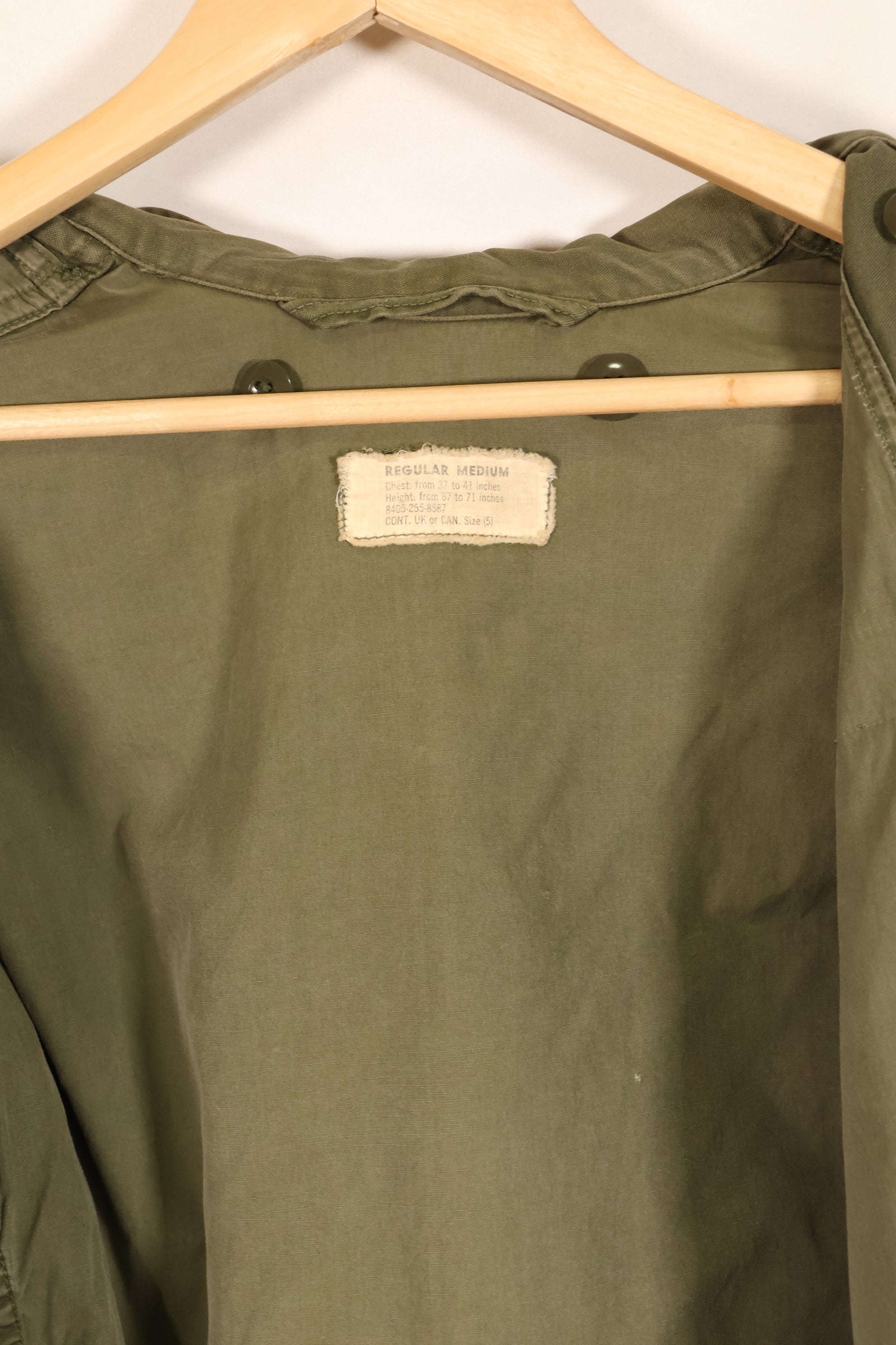 Early 1960s Lot: M-R, U.S. Army M51 Field Jacket with Liner, Used