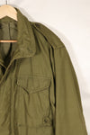 Early 1970's Estimated MEDIUM size 3rd Model M65 Field Jacket, size tag missing, used.