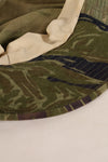 Authentic Fabric: Tiger Stripe, TO78, Silver Tiger Pattern, CISO Cut, Boonie Hat, Post-War, Used