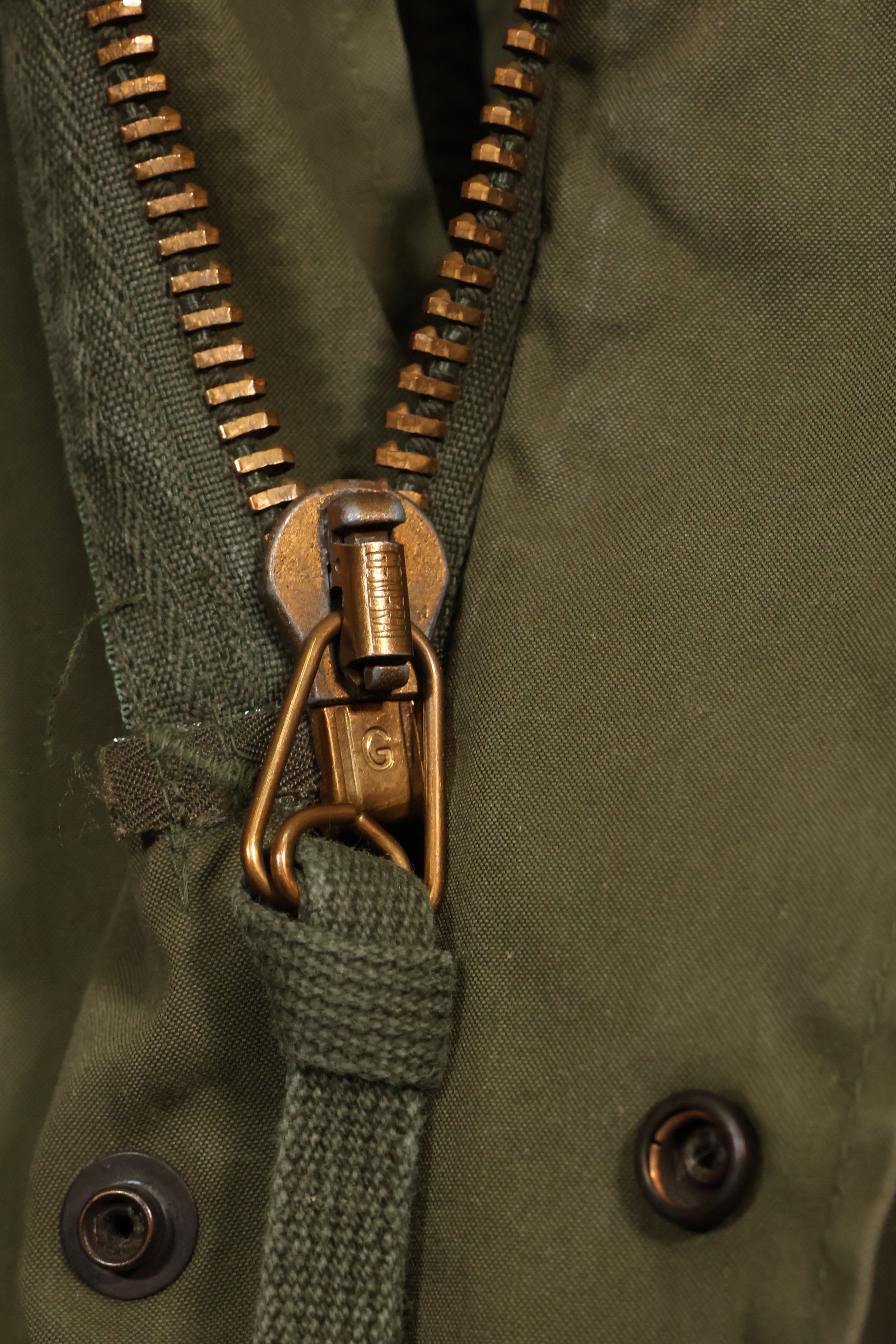 1977 Contract S-R U.S. Army M65 Field Parka, good condition, used.