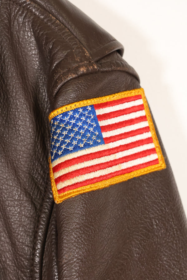 1970年代後半ロット　契約タグ欠損　G-1　インターメディエートゾーン　フライトジャケット　パッチ付き　中古品