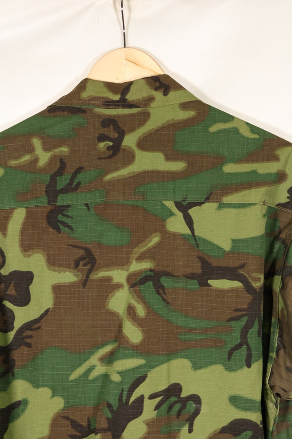 1969 Contract M-R Ripstop ERDL Camouflage Jungle Fatigue Jacket in good used condition