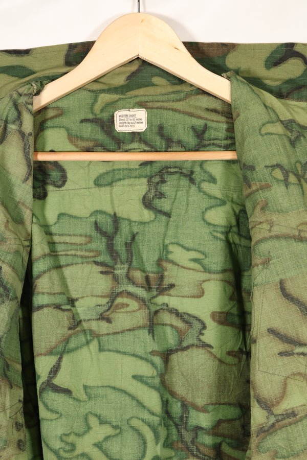 1969年契約　M-S　リップストップ　ERDL迷彩　ジャングルファティーグ　ジャケット　褪色あり　中古品