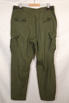 1967 Contract L-L 3rd Model Jungle Fatigue Pants with hem up, used.