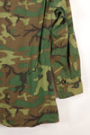 1969 Contract M-S Ripstop ERDL Camouflage Jungle Fatigue Jacket, faded, used, B