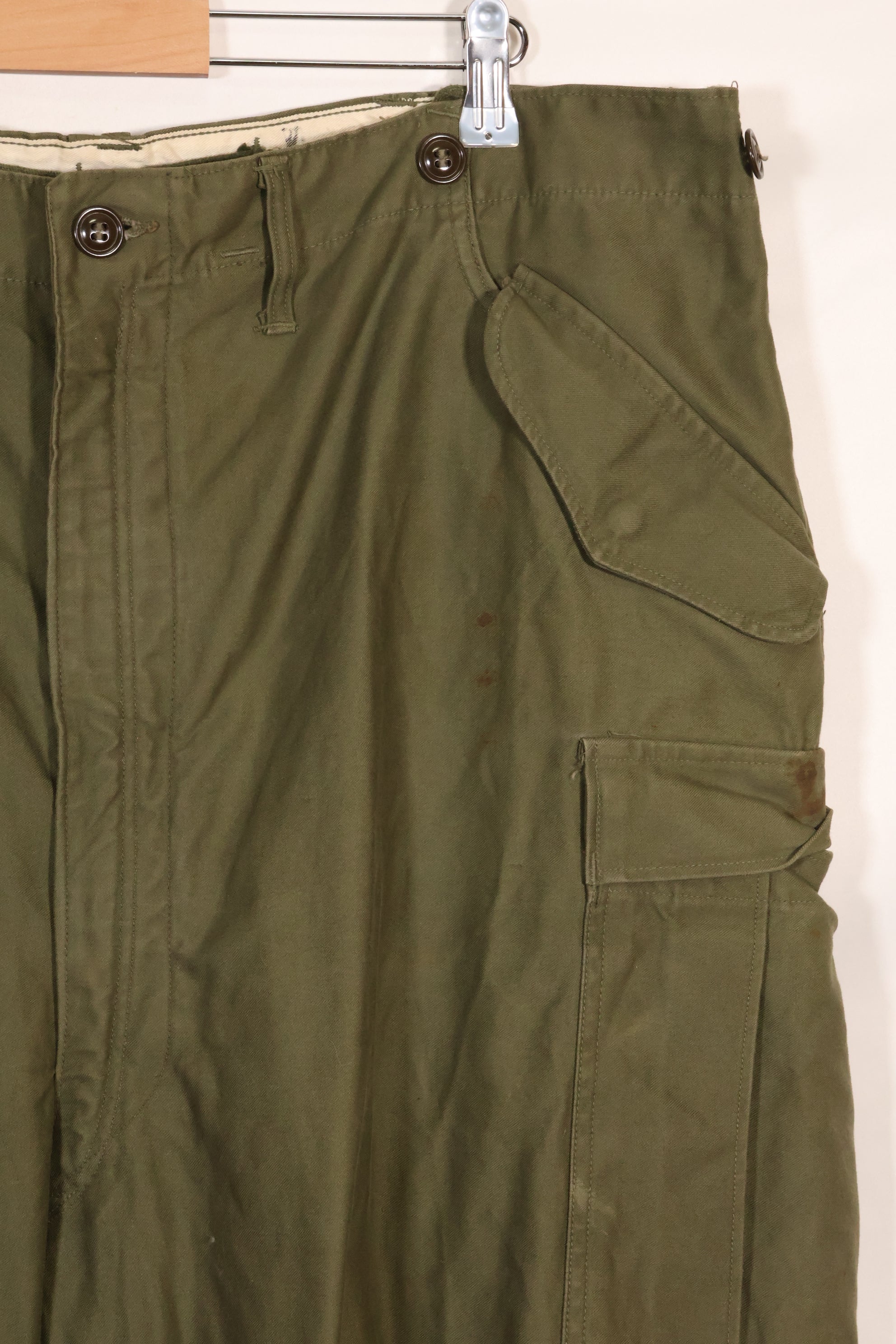 1953 Contract Large Size US Army M-1951 Field Pants Cargo Pants Used