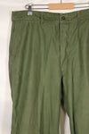 1960s lot, estimated 36 approx USMC P-56 utility pants, used.