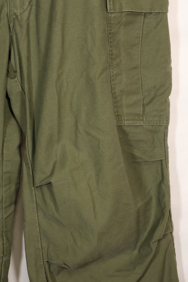 1960s-70s, estimated M-R U.S. Army M65 cotton field pants, used.