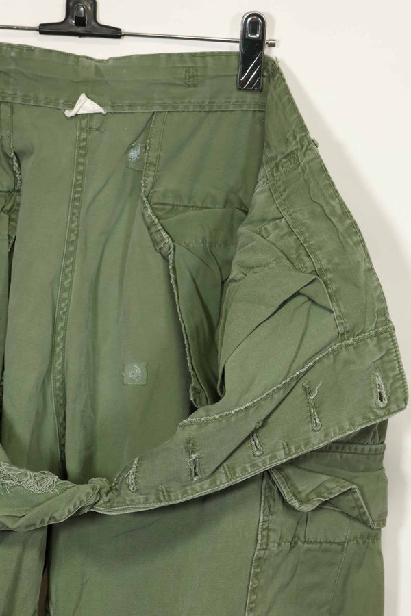 Estimated 1967 Contract 3rd Model Non Ripstop Jungle Fatigue Pants M-R Used