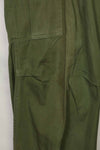 Estimated 1967 Contract 3rd Model Non Ripstop Jungle Fatigue Pants M-R Good Condition Used