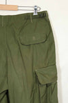 Estimated 1967 Contract 3rd Model Non Ripstop Jungle Fatigue Pants M-R Good Condition Used