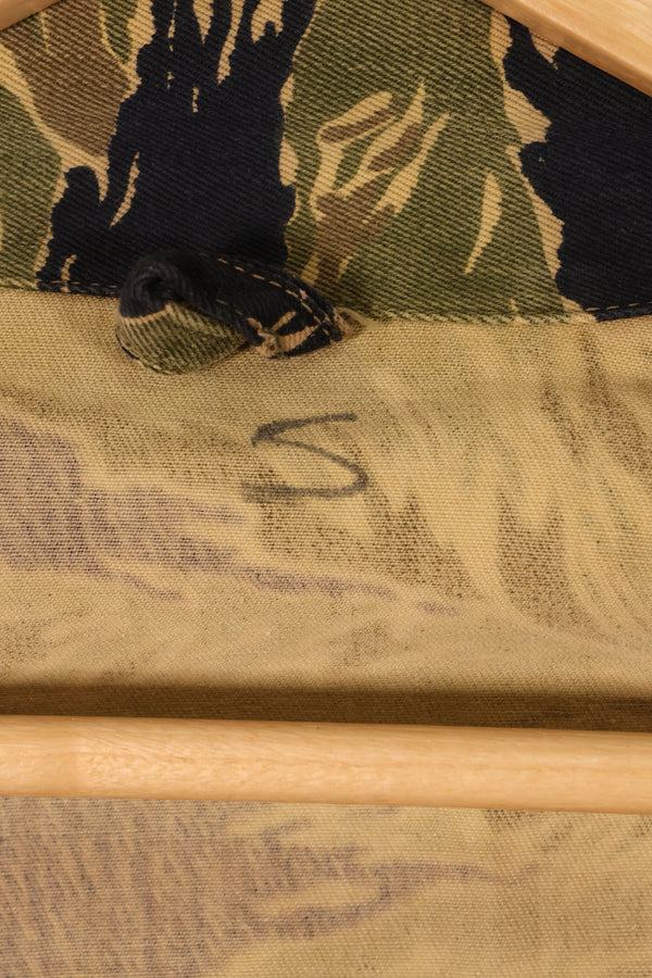 Circa 1965, Made in Japan, US-S, Okinawa Tiger Pattern, Tiger Stripe, US-cut shirt, JWD, Used