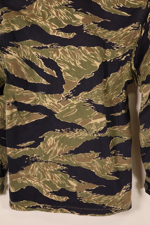Circa 1965, Made in Japan, US-S, Okinawa Tiger Pattern, Tiger Stripe, US-cut shirt, JWD, Used