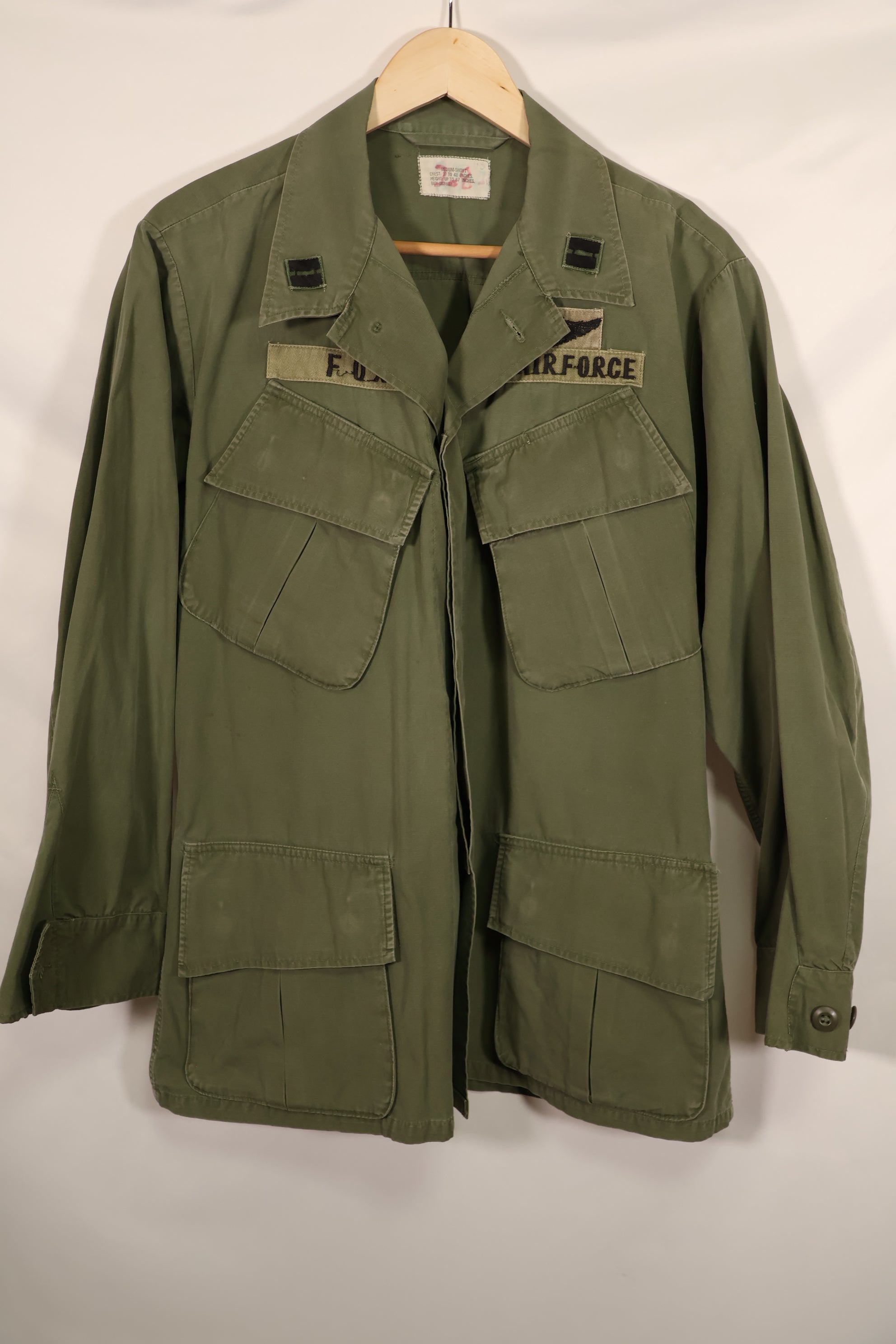 Real 1966-67 3rd Model Jungle Fatigue Jacket M-S USAF First Attached Used