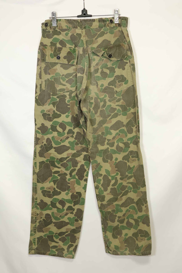 1970s civilian frogskin camouflage hunting pants, used.