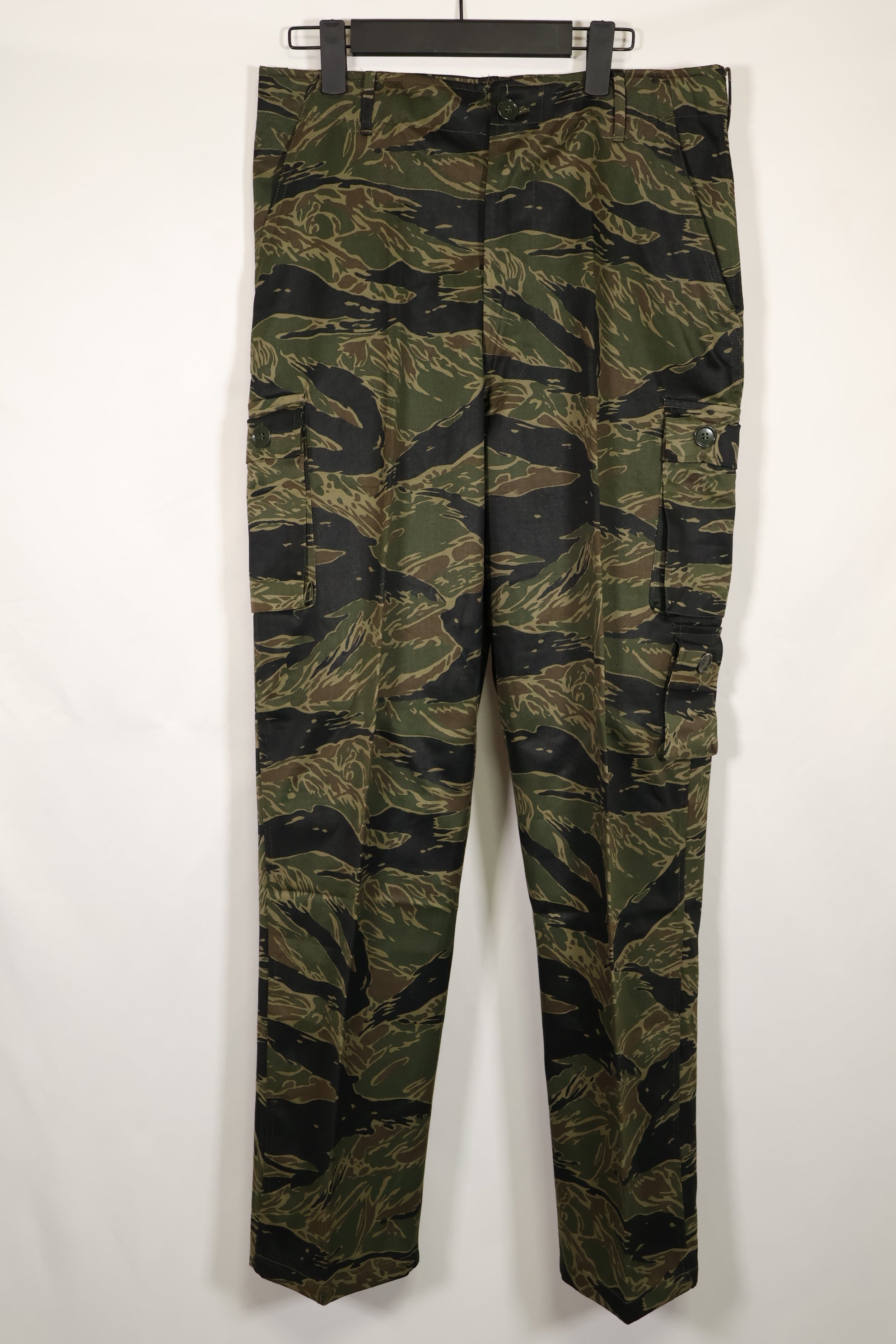 Real Deadstock US Cut Silver Tiger Stripe Pants US-S YKK Zipper