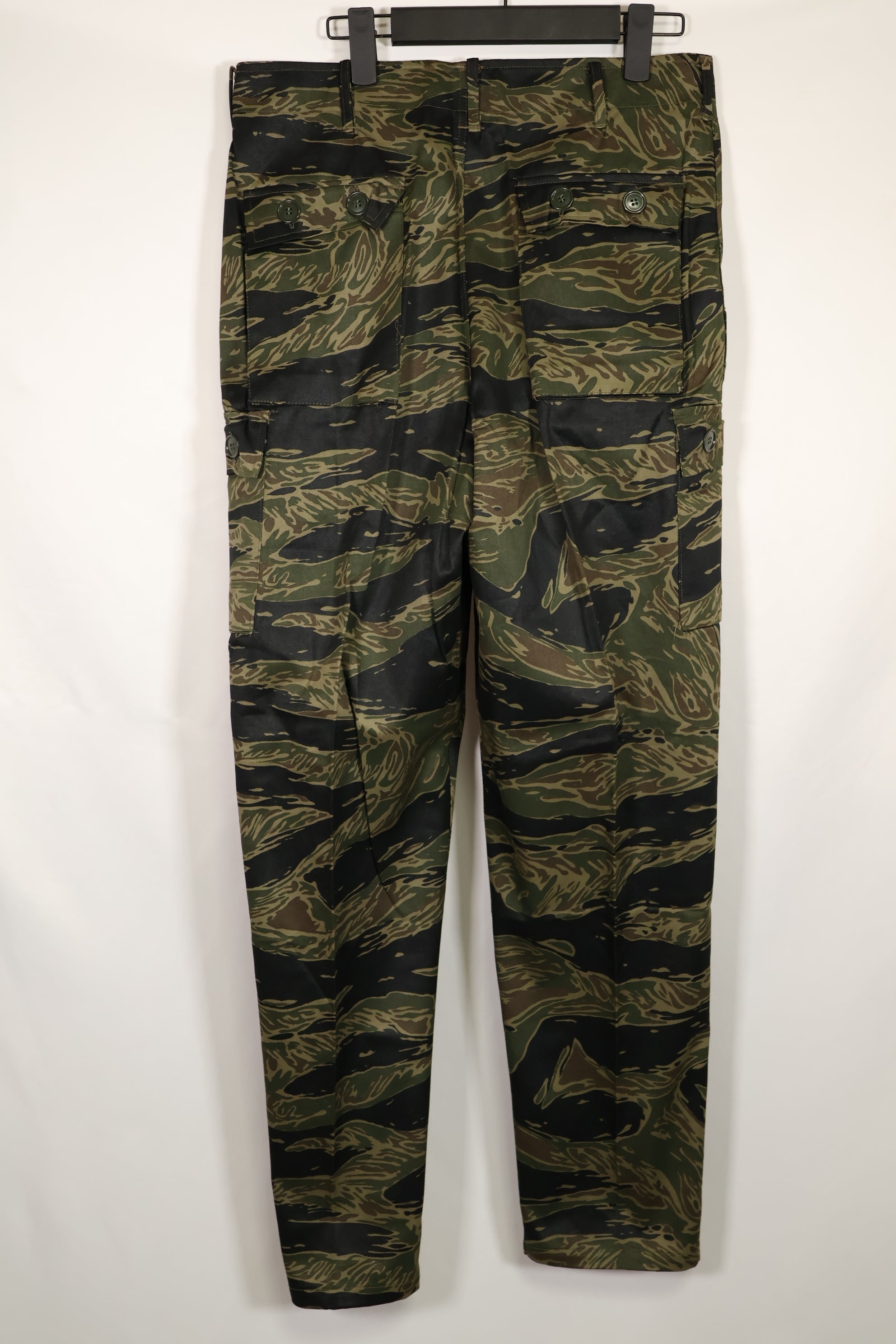 Real Deadstock US Cut Silver Tiger Stripe Pants US-S YKK Zipper