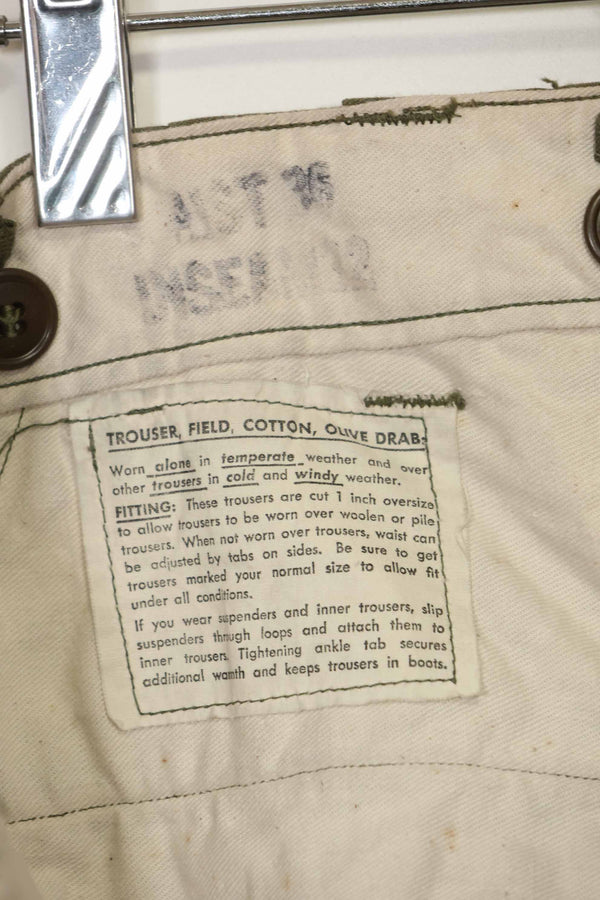 1940s-50s US Army M45 cotton field pants, near unused.