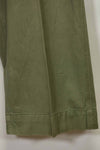 1940s-50s U.S. Army M45 cotton field pants with modified cargo pockets, airborne use, used, A