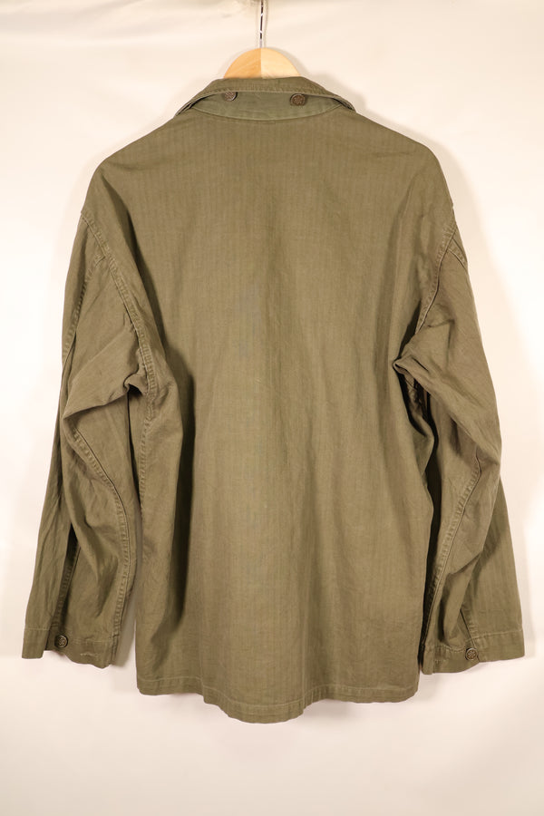 Early 1940s, Size 42R, U.S. Army M43 HBT Utility Jacket, Faded, Used