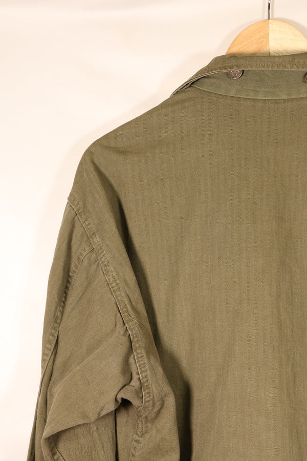 Early 1940s, Size 42R, U.S. Army M43 HBT Utility Jacket, Faded, Used