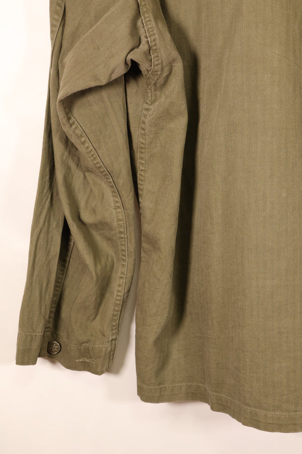 Early 1940s, Size 42R, U.S. Army M43 HBT Utility Jacket, Faded, Used